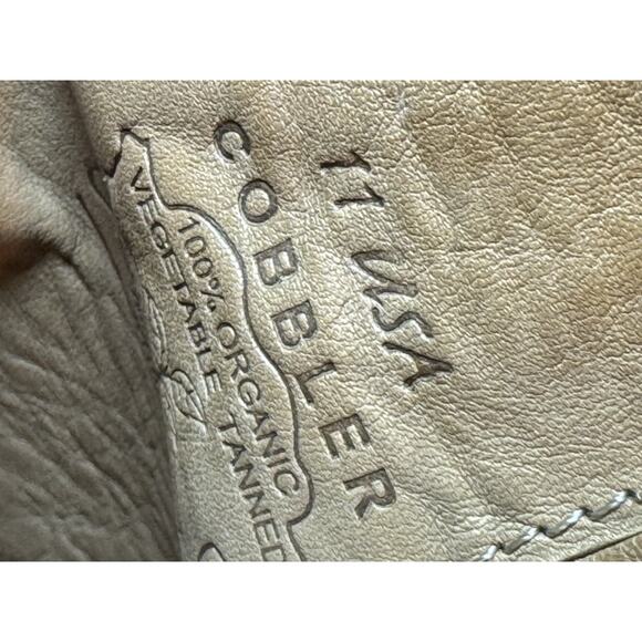 Size 11 Bed Stu Lydyi Leather Ankle Boots Zipper Platform Light Tan Brown - Picture 12 of 13